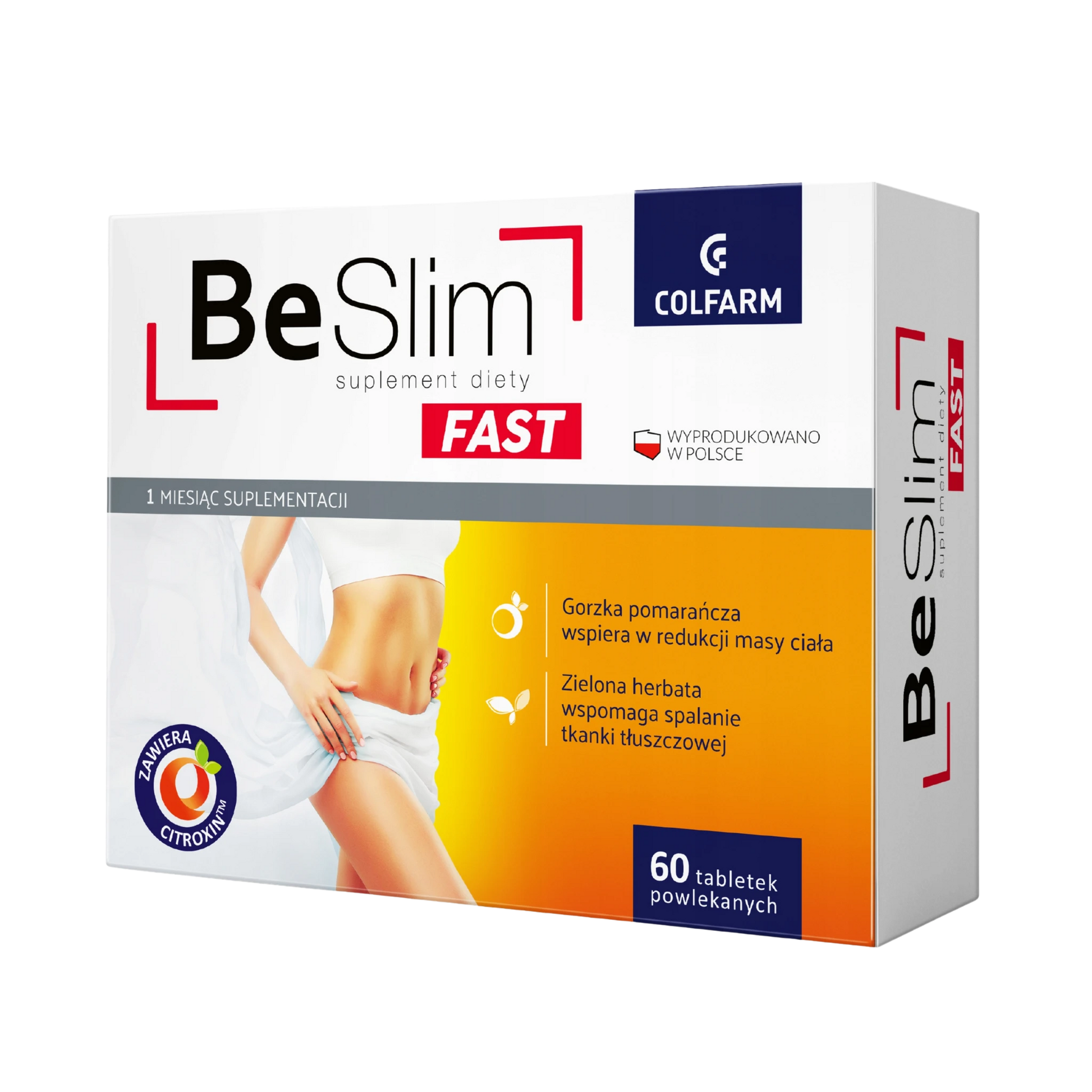 Be Slim Fast Colfarm – opakowanie produktu, suplement diety 60 tabletek