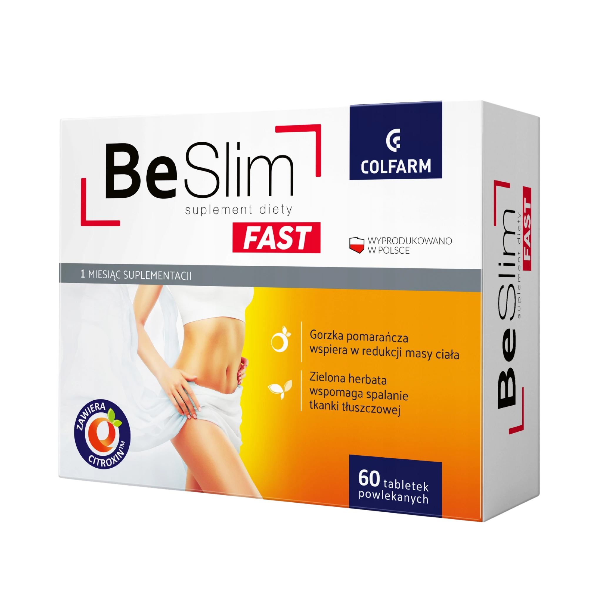 Be Slim Fast Colfarm – opakowanie produktu, suplement diety 60 tabletek