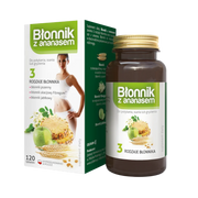 Błonnik z ananasem Colfarm – opakowanie i butelka produktu, suplement diety 120 tabletek