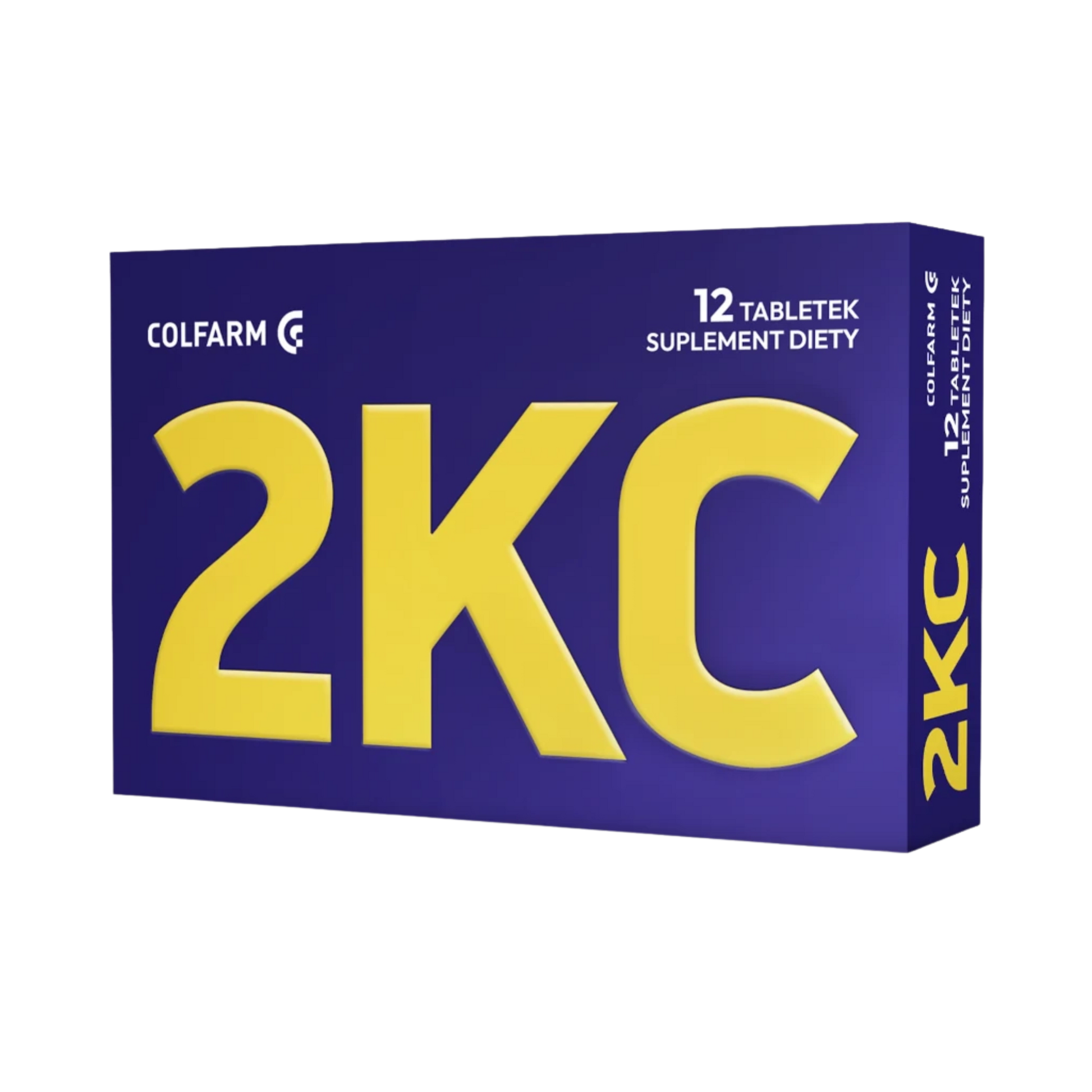 Front opakowania suplementu diety Colfarm 2KC, 3 tabletki