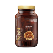 Butelka Colfarm Fungaya Reishi Gold Complex, 90 kapsułek, lakownica żółtawa