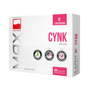 Colfarm Max Cynk – suplement diety, 30 tabletek powlekanych