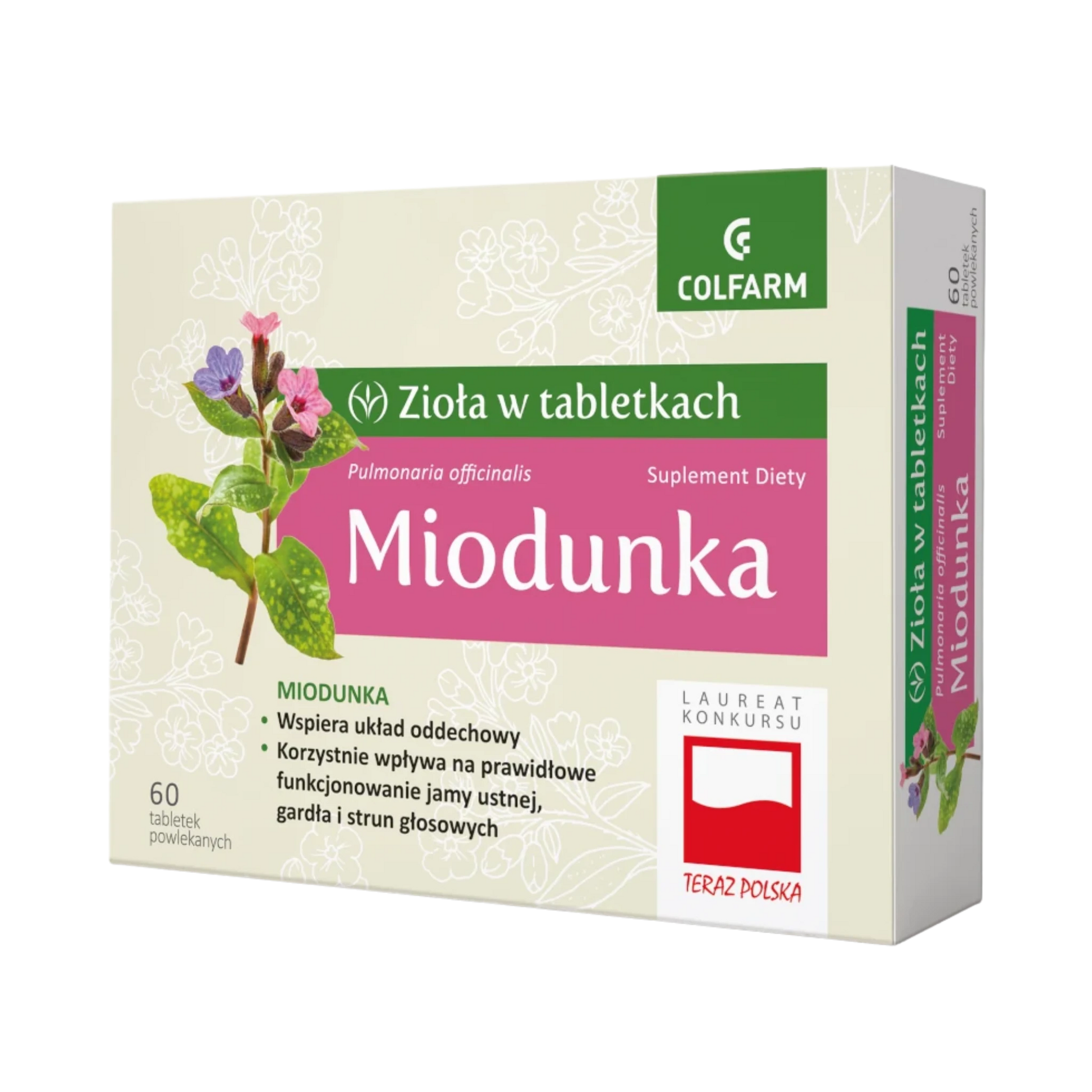 Colfarm Miodunka – zioła w tabletkach, 60 tabletek powlekanych