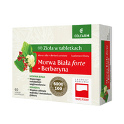 Colfarm Morwa Biała forte + Berberyna – suplement diety, 60 tabletek powlekanych, opakowanie produktu