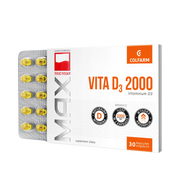 Colfarm Vita D3 2000 – suplement diety, 30 kapsułek miękkich, opakowanie produktu
