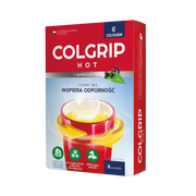 Colgrip Hot Colfarm – opakowanie produktu, suplement diety 8 saszetek