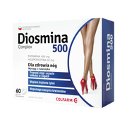 Diosmina 500 Complex Colfarm – opakowanie produktu, suplement diety 60 tabletek