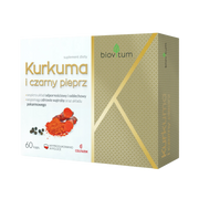 Kurkuma i czarny pieprz Biovitum Colfarm – opakowanie produktu, suplement diety 60 kapsułek