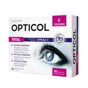Opticol Total Colfarm – opakowanie produktu, suplement diety 30 tabletek