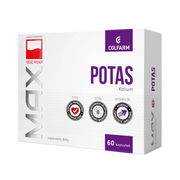 Potas Colfarm – opakowanie produktu, suplement diety 60 kapsułek