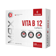 Vita B12 Colfarm – opakowanie produktu, suplement diety 120 tabletek