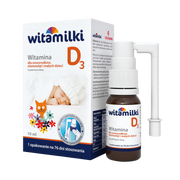 Witamilki D3 Colfarm – opakowanie produktu i butelka z pompką, suplement diety dla noworodków i małych dzieci 10 ml